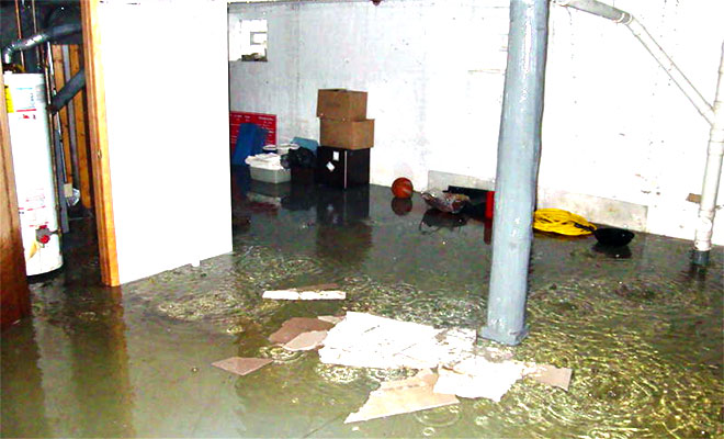 flooded basement in toronto home
